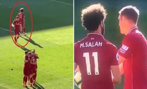 كاميرا ترصد رد فعل محمد صلاح ” غير المتوقع ” بعد هدف ميلنر ( فيديو )